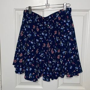 Beautiful Blue Floral Skirt 🌸